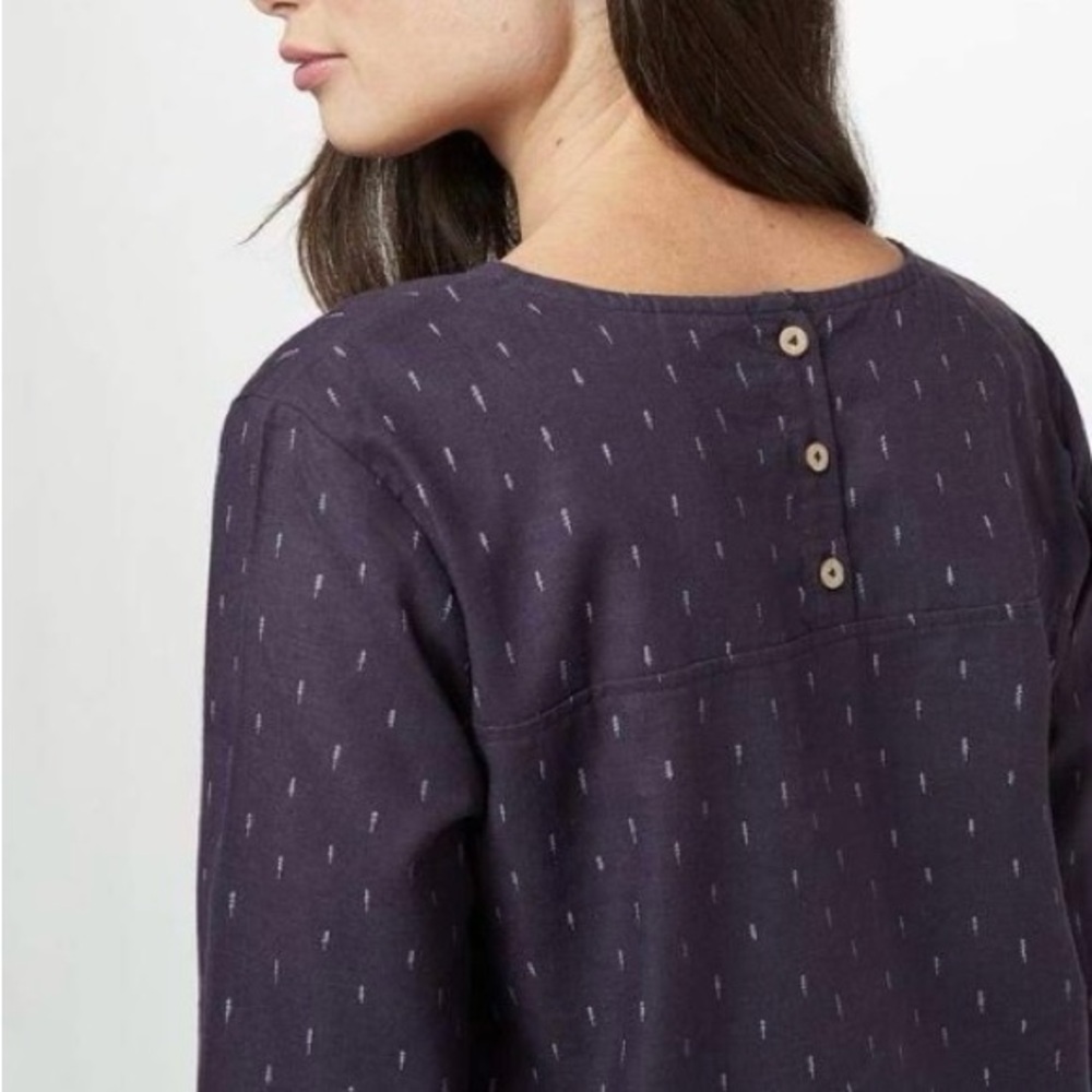 Ten Tree NWT Balsalm LS Top XS in Aubergine purple - Picture 5 of 7